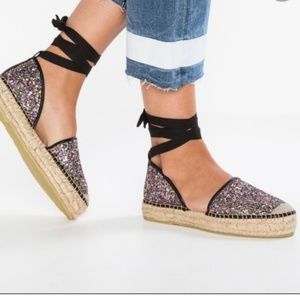 Free People Glitter Espadrilles